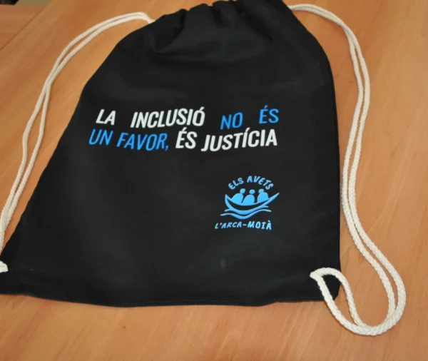 Motxilla cordes "La inclusió"